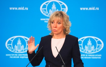 María Zajárova, portavoz del Ministerio