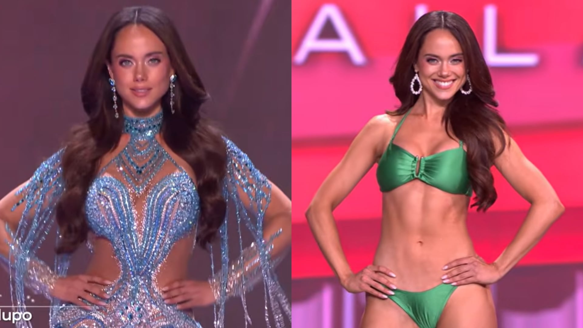 Karla Bacigalupo sorprendió en la preliminar del Mis Universo 2025.