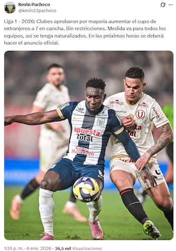 Información de Kvin Pacheco sobre