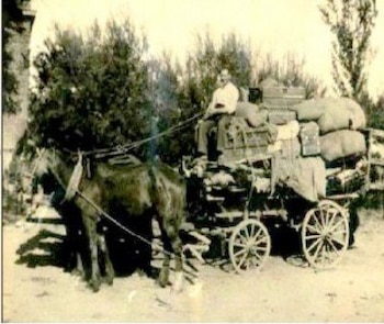Un "mercachifle" con su carreta