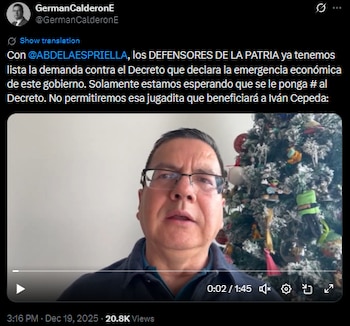 Defensores de la Patria anuncian