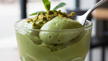 El mousse de té verde