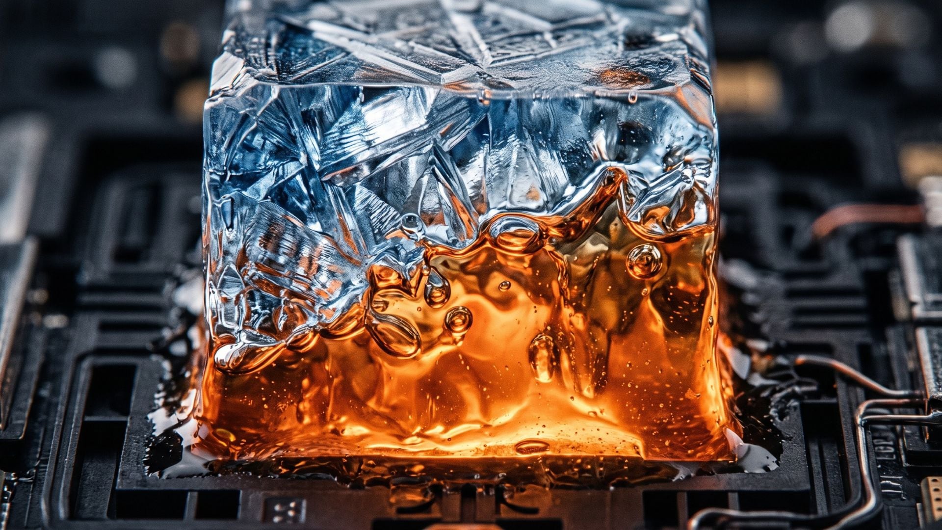 El material de cambio de fase de SPEAR absorbe y almacena calor al pasar de sólido a líquido con más eficiencia que un disipador metálico convencion (Imagen Ilustrativa Infobae)