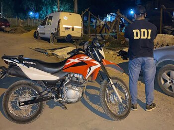 La moto que posiblemente usaron