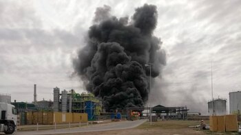Incendio en una fabrica de cordoba