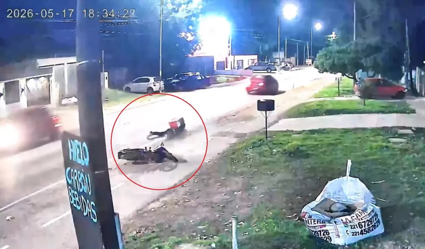 Conductor chocó a un repartidor en La Plata y se dio a la fuga (Fuente: 0221.com.ar)