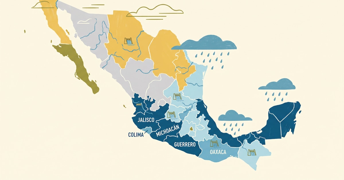 EN VIVO | Clima CDMX y resto de México hoy martes 16 de junio: onda tropical No. 7 provoca lluvias de muy fuertes a intensas en el norte y sur del país