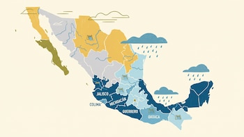 Lluvias intensas y calor extremo pondrán en alerta a gran parte de México este lunes