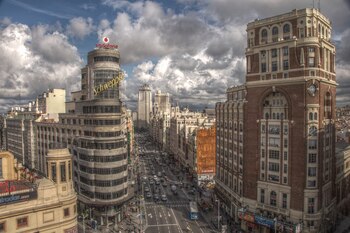 Gran vía de Madrid (Wikimedia