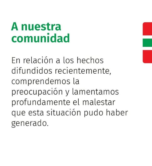 El comunicado del hospital en Instagram