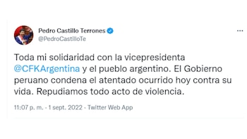 Presidente peruano mostró su apoyo