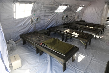 El interior del hospital que