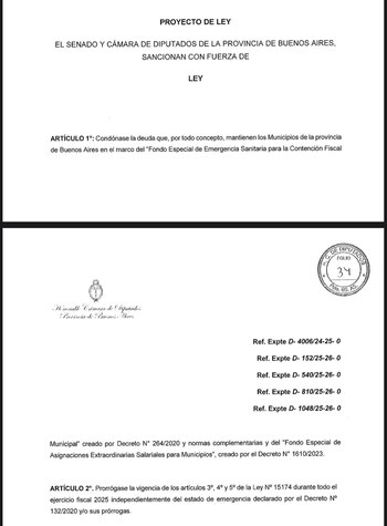 Proyecto de ley en PBA