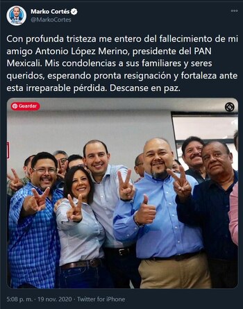 Cortes deseó resignación a sus