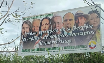 Esta valla de las disidencias