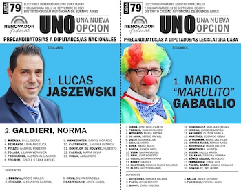 Los candidatos del Partido Renovador