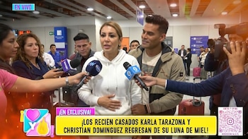 Christian Domínguez y Karla Tarazona regresan de luna de miel felices y responden a rumores de embarazo: “Tiene que ser mujer”