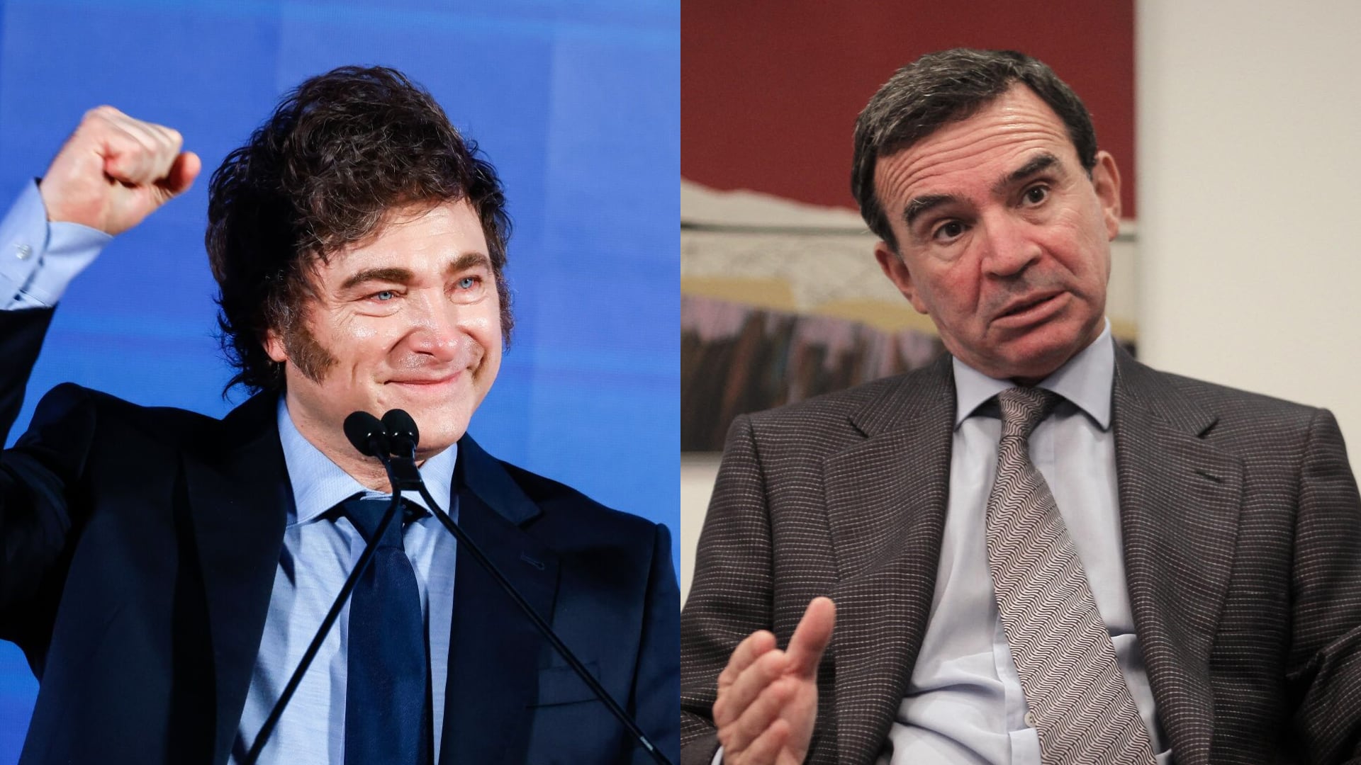 Javier Milei y Javier Madanes Quintanilla