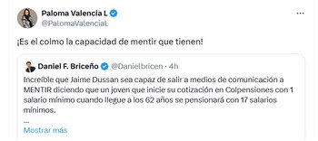 Paloma Valencia, senadora, y Daniel