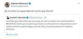 Paloma Valencia, senadora, y Daniel