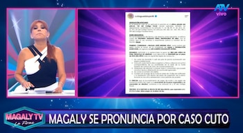 Magaly Medina responde tras condena de Cuto Guadalupe: “La Justicia tendría que tener un poco de discernimiento”. Captura: Magaly TV La Firme.