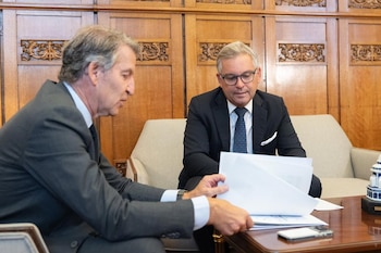 17/09/2026 El líder del PP, Alberto Núñez Feijóo, se reúne con el comisario de Interior y Migración, Magnus Brunner.
EUROPA ESPAÑA POLÍTICA
ANGEL GARCIA -PP