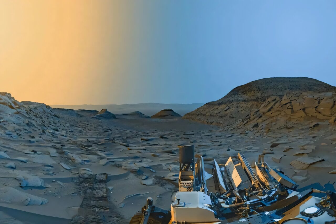 El monte Sharp representa uno de los mayores desafíos para Curiosity, que estudia capas de roca buscando pistas sobre el pasado de Marte (NASA)