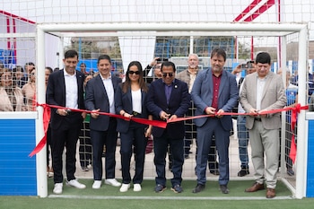 La FIFA Arena – San Luis fue inaugurada en el Complejo Deportivo El Pino como parte del proyecto que busca acercar el fútbol a niños y jóvenes.