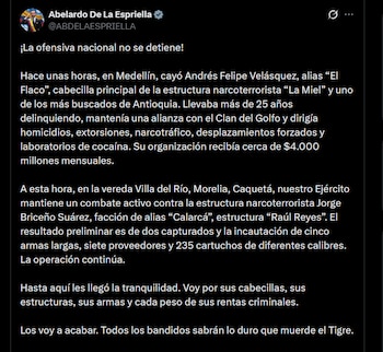 Abelardo de la Espriella - crédito @ABDELAESPRIELLA/X