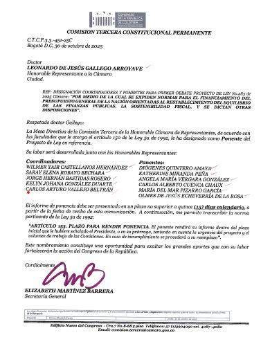 Once congresistas fueron elegidos para ser coordinadores o ponentes de la nueva reforma tributaria - crédito Congreso de la República