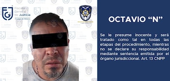 Octavio Reyes el Gabacho (Foto: FGJ CDMX)