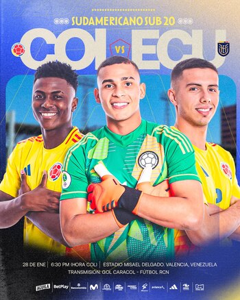 Así presentó el combinado nacional el encuentro ante Ecuador - crédito @FCFSeleccionCol / X