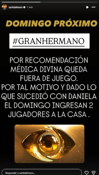 Santiago del Moro anunció que