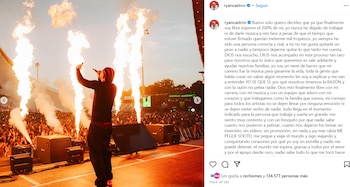 Comunicado de Ryan Castro en el que celebra que ganó demanda a la empresa de Kevin Roldán