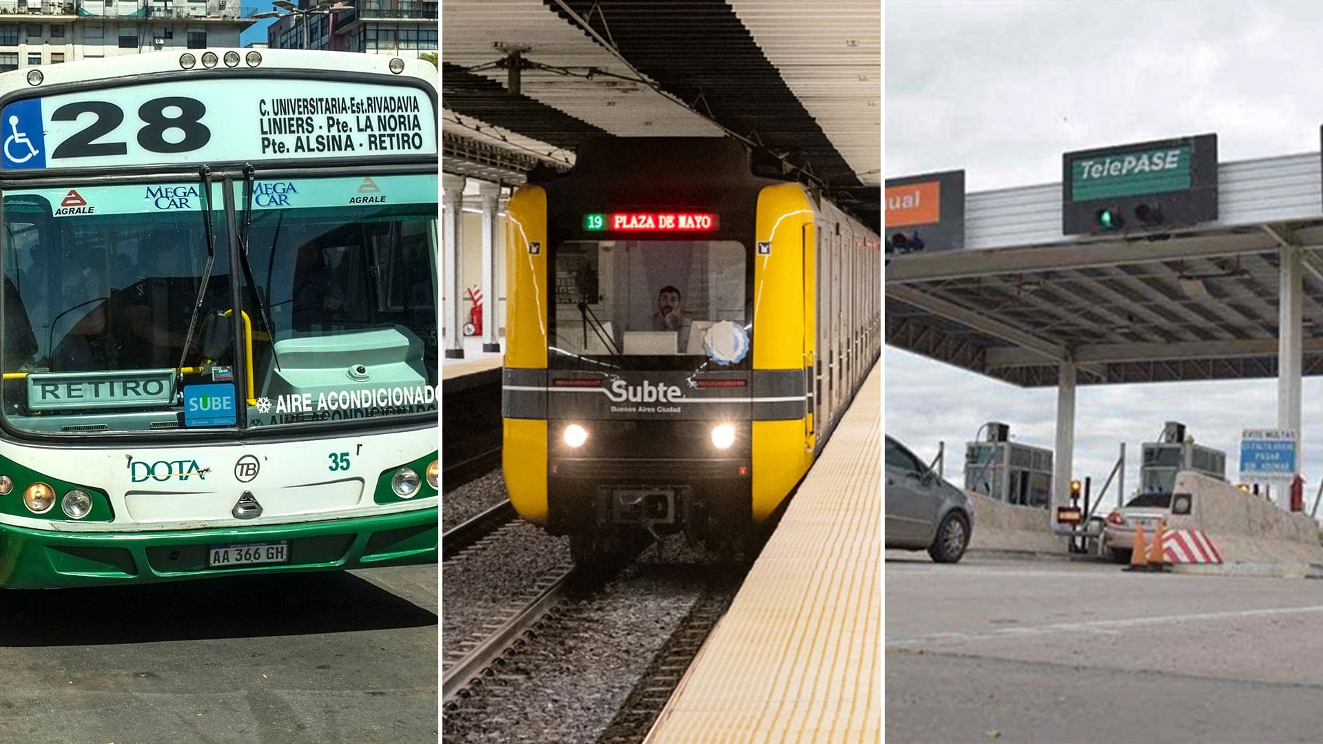 El transporte público de colectivos, subtes y trenes funcionará con horarios especiales, presentando frecuencias reducidas y finalización anticipada de servicios en las vísperas de las fiestas