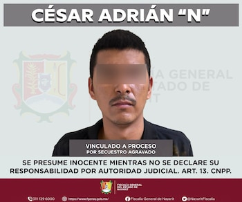 El imputado permanecerá en prisión preventiva mientras la Fiscalía de Nayarit fortalece la investigación del caso. (Facebook Fiscalía General de Nayarit)
