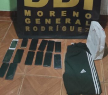 Parte de lo secuestrado a