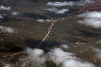 Un ferrocarril para transportar mineral