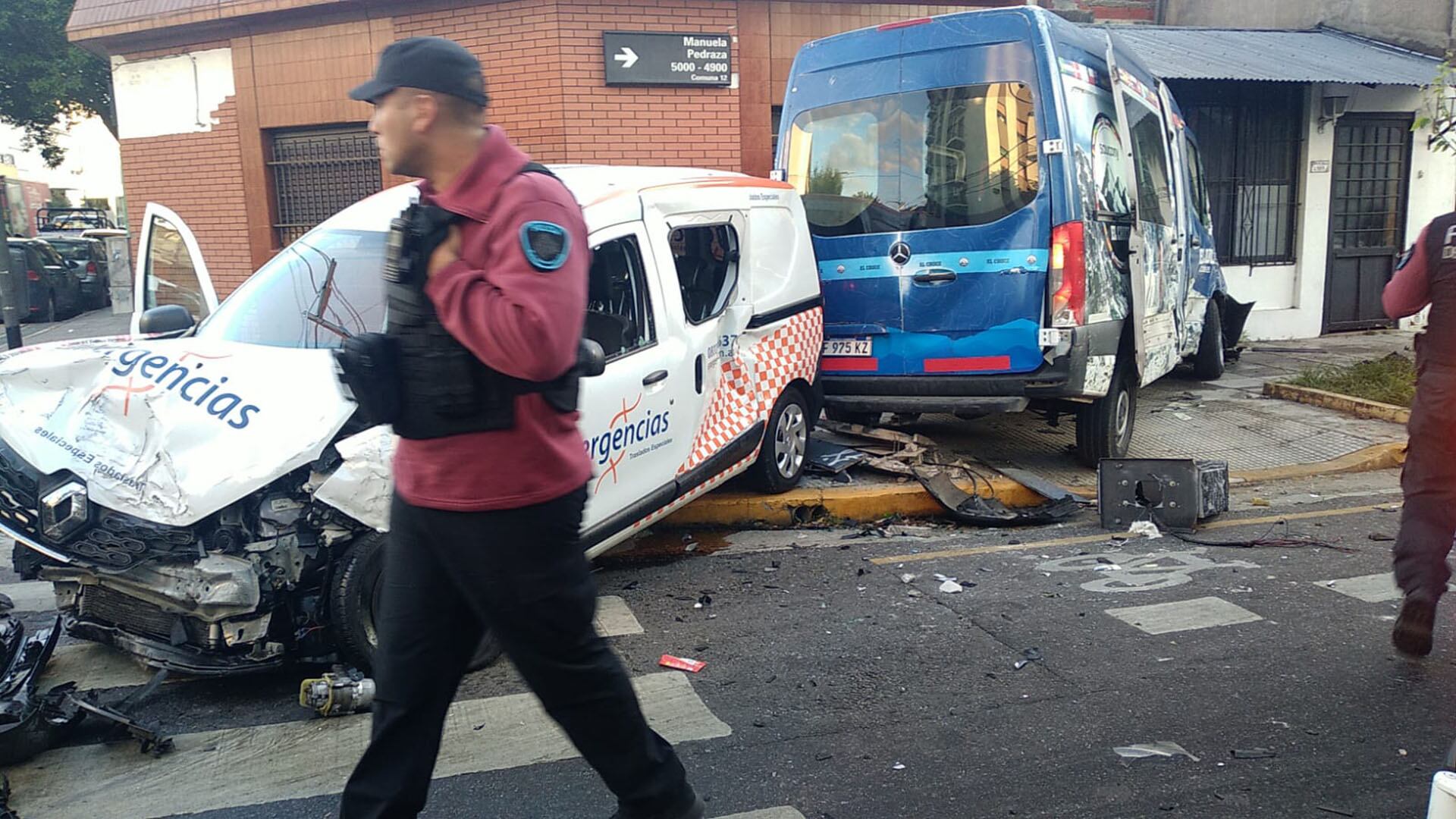 El brutal choque en Manuela Pedraza y Galván