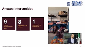 Autoridades aseguraron los inmuebles tras los cateos. Crédito: FGEO