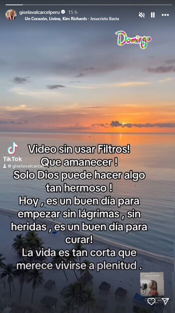 Gisela Valcárcel se pronuncia en