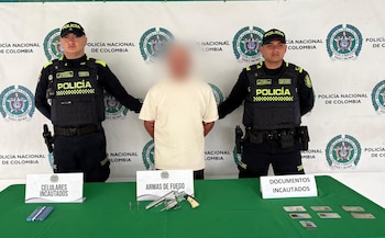 Los hechos se registraron en la localidad de Barrios Unidos, al noroccidente de la capital colombiana - crédito Policía Metropolitana de Bogotá