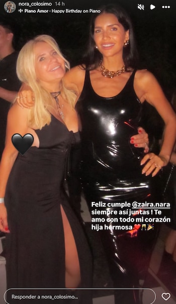 Mamá orgullosa: el saludo de Nora Colosimo a Zaira Nara