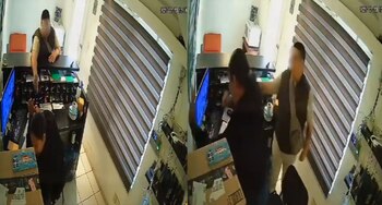 La agresión quedó registrada en