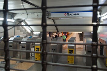 Paro de subtes en Plaza