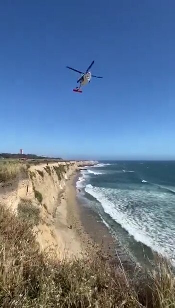 Helicóptero privado avista la palabra
