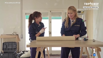 Las actrices Raquel Meroño y Belén López, en 'DecoMasters'