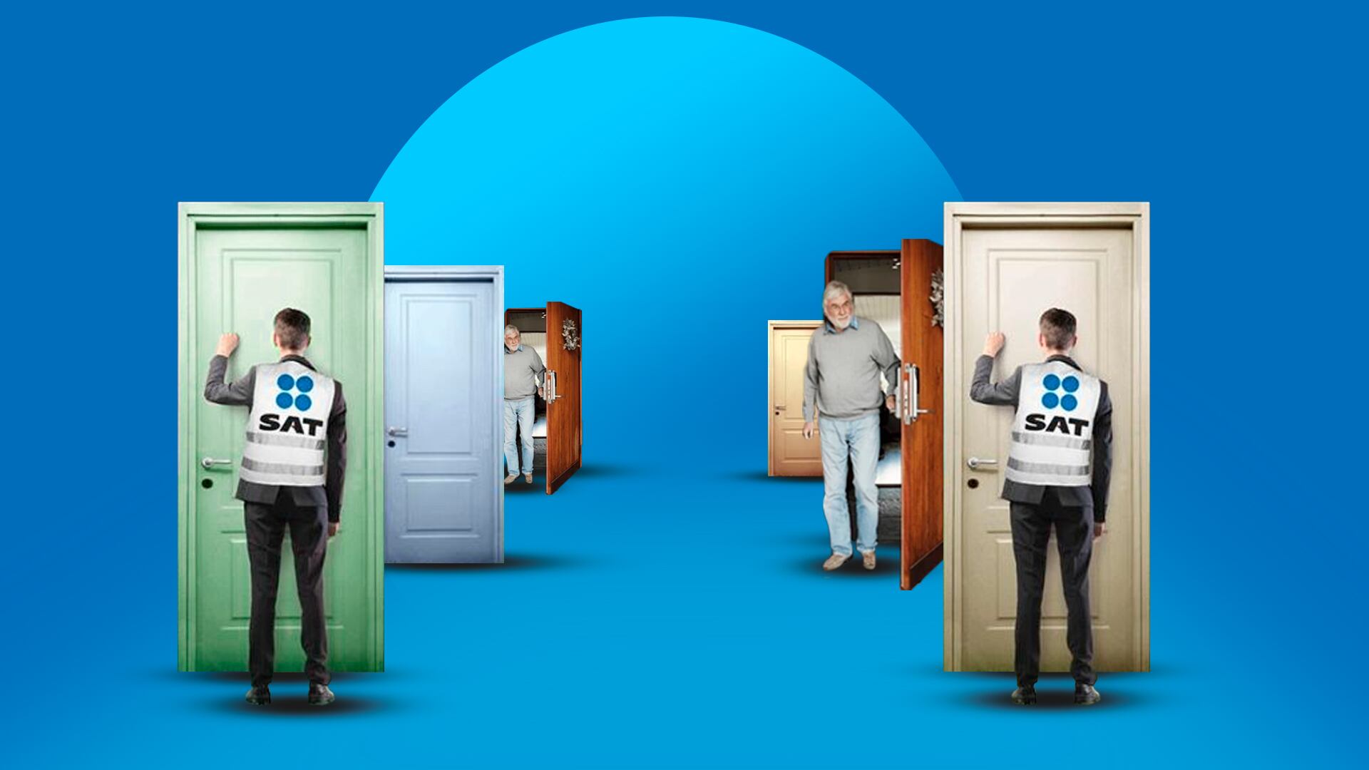 El SAT puede hacer visitas a los contribuyentes en cualquier momento del año fiscal. Imagen Infobae/Jesús Aviles