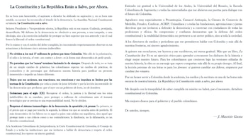 El abogado también solicitó respetar el papel de la oposición y de la prensa, al considerar que ambos son pilares fundamentales para la preservación del sistema democrático - crédito @JMauricioGaona/X