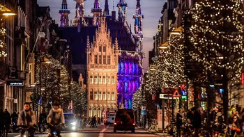 La ciudad de Leuven, Bélgica,